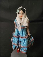 Vintage Mexixan Girl Porcelain Doll 6"