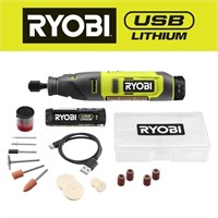 R3545  RYOBI USB Lithium Rotary Tool Kit 2.0 Ah