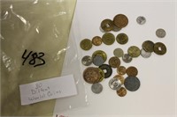 LOT OF 30 DIFFERENT WORLD COINS