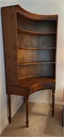 Maple Corner Curved Desk & Bookcase Hutch