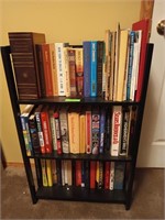 3 tier bookshelf 36x23x11 w/ asst books