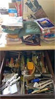 Contents of kitchen utensil drawer,