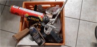 Crate of Assorted tools and bits