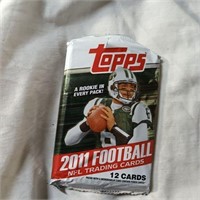 2011 Topps Football Hanger Box Rookie Unsealed