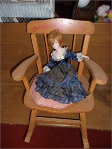 Musical Rocking Chair with Doll