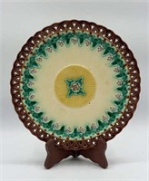 19th Century Wedgwood Majolica Reticulated Plate