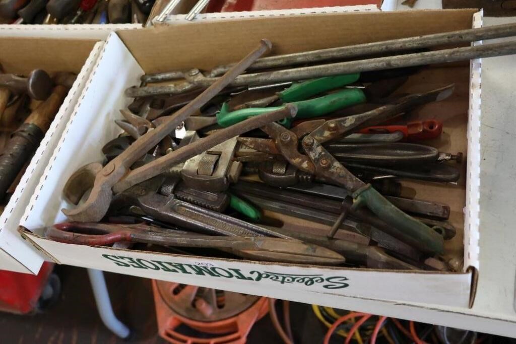 TIN SNIPS, ADJUSTABLE WRENCHES, ETC.