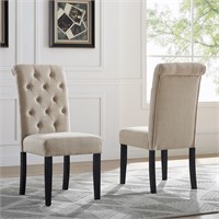 Roundhill Furniture Leviton Solid Wood Tufted