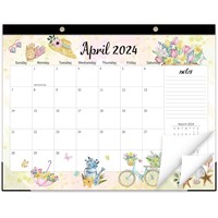 Monthly Large Desk Calendar 2024-2025 - 18 Months