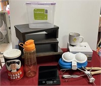 Digital scale and other kitchen items