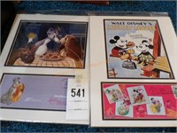 Lady and the tramp, mickey mouse prints