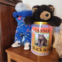 Canned Black Bear & Vintage OshKosh B’gosh Blue