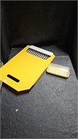 Plastic Yellow & White Cutting Board / Strainer