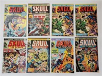 8) VINTAGE MARVEL SKULL THE SLAYER COMIC BOOKS