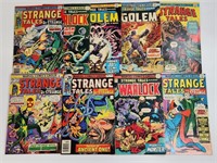 9) VINTAGE MARVEL STRANGE TALES COMIC BOOKS