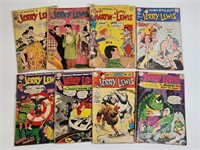 8) VINTAGE DC JERRY LEWIS COMIC BOOKS