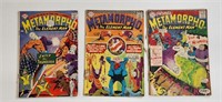 3) VINTAGE METAMORPHO COMIC BOOKS