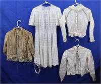 (3) Edwardian Lace Bodices, Later Dress