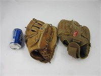 2 gants de Baseball