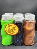 6pk Bottles of Slime Neon Galactic Glitter & Pearl