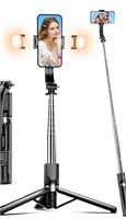 ($18) Selfie Stick Tripod with 2 Lights