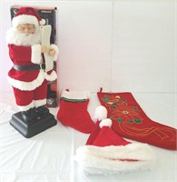 Animated Santa (untested) (7 pcs) & Stockings
