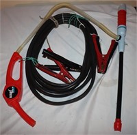 Jumper Cables & Battery Operated Transfer Pump