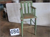 Primitive Child's High Chair