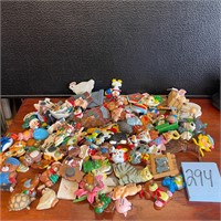 huge lot of refrigerator magnets animals