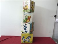 Old Nested Educational Theme Boxes