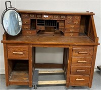 53 1/2" Antique Wood Desk