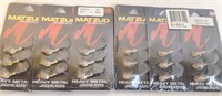 12 Packs of Matzuo 1/16 oz. Jigs