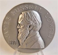 James Russell Lowell Great American Silver Medal