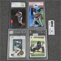 Jeter, Ichiro & Rodriguez Graded Baseball Cards