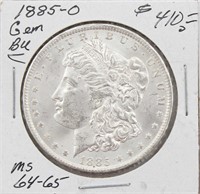 1885-O Morgan Silver Dollar Coin BU