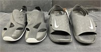 2 Pairs Of Nike Sandals RRP $42.00, Size 4Y And