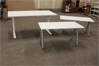 (3) Tables, Approx (2) 47"x24"x24" & 63"x32"x24"