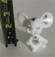Fenton Handpainted Glass Mouse