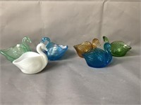 Glass swans