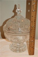 Vtg Glass Candy Dish