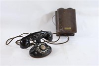 Northern Electric #295 Telephone Box wRotary Phone