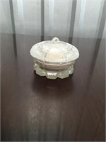 Glass powder container
