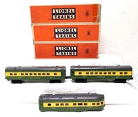 Postwar Lionel O Gauge 2400 2401 2402 pass cars in