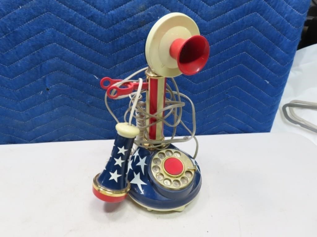 70s USA themed Rotary CandleStick Telephone