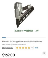 Hitachi 15 Gauge Nailer