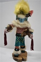 "Sunface" Signed Native American 19" Kachina Doll