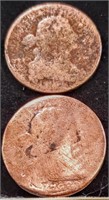 1798 Draped Bust Large Cent Coin Plus