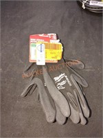 Milwaukee 3pk. nitrile dipped work gloves 9" L