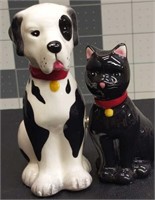 Magnetic Salt & pepper shakers- Dog & cat