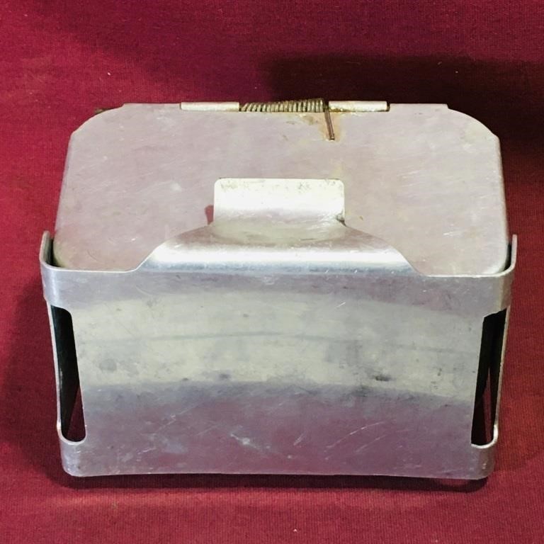 Vintage Aluminum Bait Can